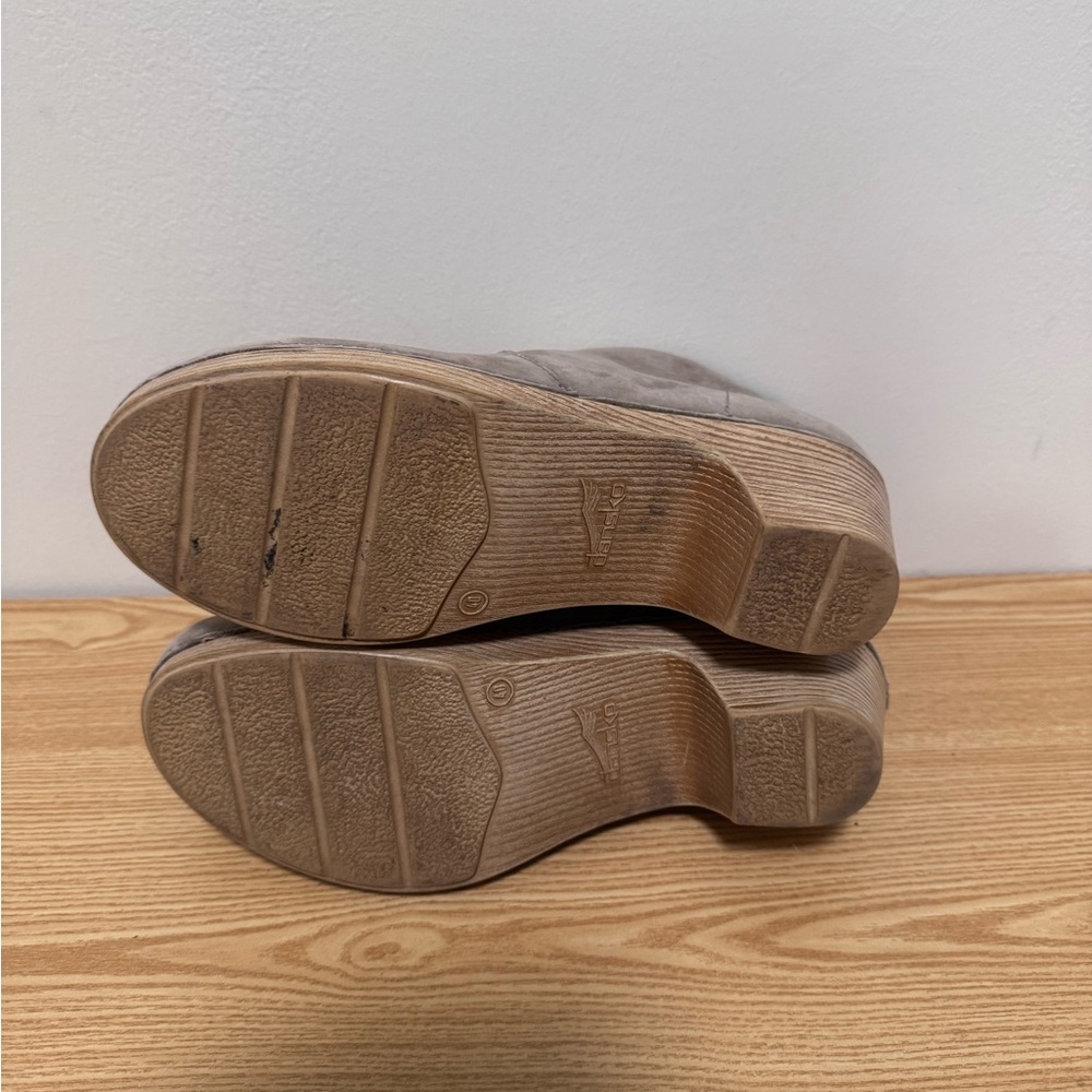 Dansko Gray Suede Ankle Booties - Picture 6 of 9